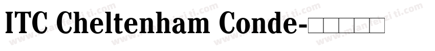 ITC Cheltenham Conde字体转换